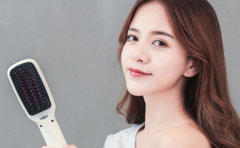 kiwamiya負(fù)離子直發(fā)梳不傷發(fā)多用造型梳拉直電熱梳頭發(fā)蓬松便攜